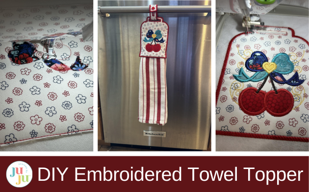 Star Spangled Stitches Project: How to Make a DIY Embroidered Towel Topper