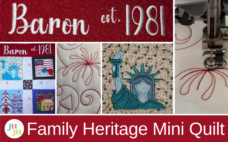 Star Spangled Stitches Project: Family Heritage Mini Quilt