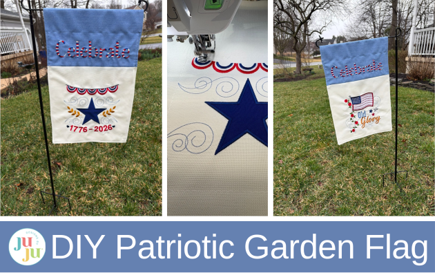 Star Spangled Stitches Project:  How to Make a Patriotic Garden Flag