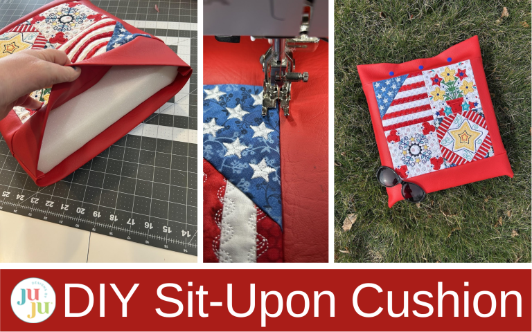 Star Spangled Stitches Project: How to Make a DIY Sit-Upon Cushion