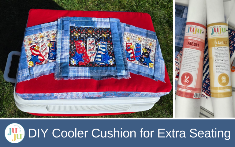 Star Spangled Stitches Project: How to Make a DIY Cooler Cushion for Extra Seating