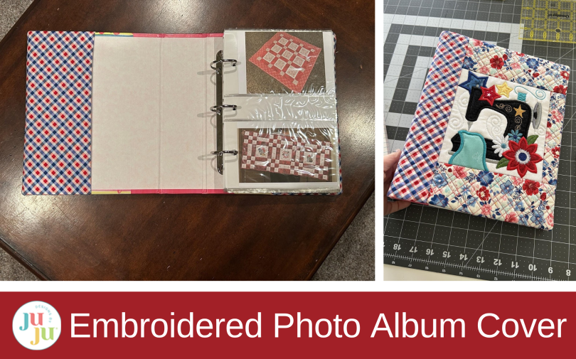 Star Spangled Stitches Project: DIY Embroidered Photo Album Cover (Quilted Memory Book Tutorial)