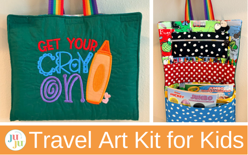 DIY Travel Art Kit for Kids: Easy Embroidered Activity Bag for Creative Fun On the Go