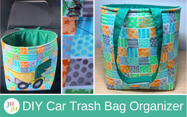 How to Make a DIY Car Trash Bag Organizer with Machine Embroidery