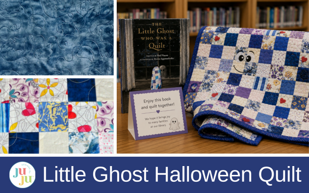 How to Make a Little Ghost Halloween Quilt with Machine Embroidery