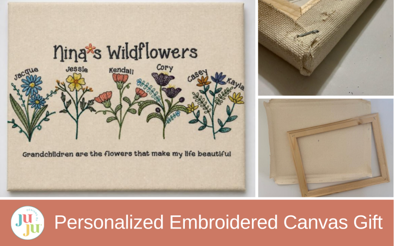 How to Make Personalized Embroidered Canvas Wall Art for a Meaningful Handmade Gift